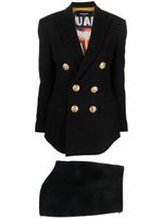 DSQUARED2 tailleur-jupe à boutonnière croisée - Noir - thumbnail