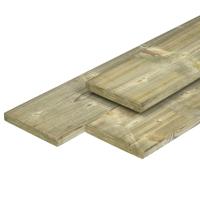 Midden-Europees grenen tuinplank gedroogd, groen geimpregneerd, geschaafd 4rh 1,5 x 14,0 x 180 cm Tuindeco - Tuindeco