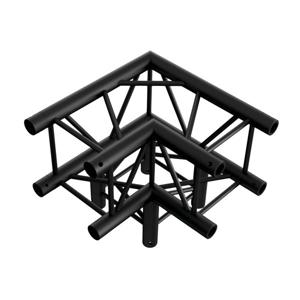 Milos Milos Corner 3-way 90° ZWART, Pro-30 vierkante F-truss