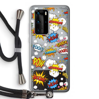 Pow Smack: Huawei P40 Pro Transparant Hoesje met koord