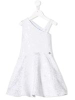 Lanvin Enfant robe évasée à fleurs en brocart - Blanc - thumbnail