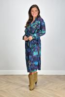 Marant Etoile jurk Nesly PRO0335FA-B1J07E blue/green