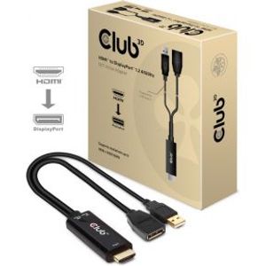 CLUB3D HDMI 2.0 TO DISPLAYPORT 1.2 4K60HZ HDR M/F ACTIVE ADAPTER Zwart