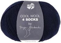 Lana Grossa Cool Wool 4 Socks Uni 7705 Nachtblauw