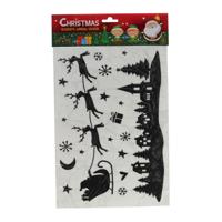 Wins Holland Silhouette raamstickers kerst