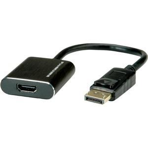 ROLINE 12.03.3164 video kabel adapter 0,15 m DisplayPort HDMI Type A (Standaard) Zwart