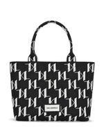 Karl Lagerfeld sac cabas K/Monogram médium en maille - Noir