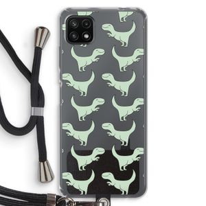 Dinos: Samsung Galaxy A22 5G Transparant Hoesje met koord