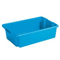 Sunware opslagbox kunststof 30 liter blauw 59 x 39 x 17 cm