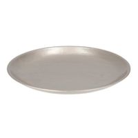 Rond kaarsenbord/kaarsenplateau zilver hout 28 cm   -