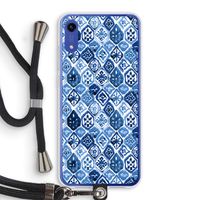 Blauw motief: Honor Play 8A Transparant Hoesje met koord