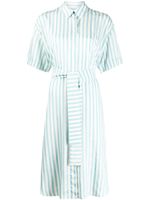 PS Paul Smith robe-chemise à rayures - Bleu - thumbnail