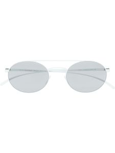 Mykita x Maison Margiela lunettes de soleil à monture pilote - Blanc