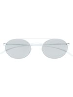 Mykita x Maison Margiela lunettes de soleil à monture pilote - Blanc