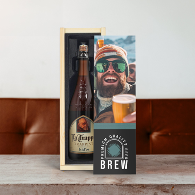 Bier in bedrukte kist - La Trappe Isid&apos;or