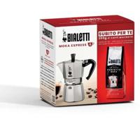 Italiaans koffiezetapparaat + 1 Coffee Perfetto Moka Classico - BIALETTI - MOKA - 3 kopjes - 0,30 L - Pak van 250 g - Zilver