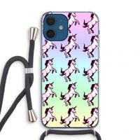 Musketon Unicorn: iPhone 12 mini Transparant Hoesje met koord