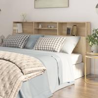 Hoofdbordkast 200x19x103,5 cm sonoma eikenkleurig