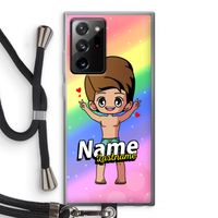 Chibi Maker man: Samsung Galaxy Note 20 Ultra / Note 20 Ultra 5G Transparant Hoesje met koord