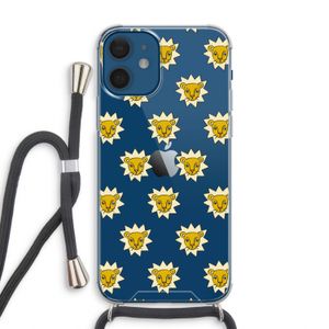 Leeuwenkoppen: iPhone 12 Transparant Hoesje met koord