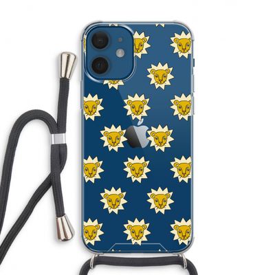 Leeuwenkoppen: iPhone 12 Transparant Hoesje met koord
