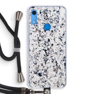 Gespikkelde marmer: Huawei Y6s Transparant Hoesje met koord