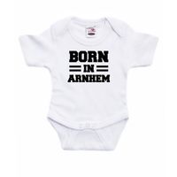 Born in Arnhem cadeau baby rompertje wit jongen/meisje 92 (18-24 maanden)  - - thumbnail