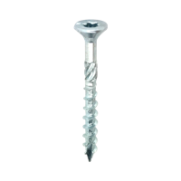 Woodies Ultimate Spaanplaatschroef Torx 6,0x 100/60mm platverz. kop T25 verzinkt deeldraad 100st.