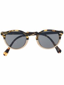 Oliver Peoples lunettes de soleil pliables à effet écaille de tortue - Tons neutres