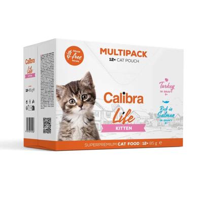 CALIBRA Cat Life pouches Kitten Multipack - nat kattenvoer - 12x85g