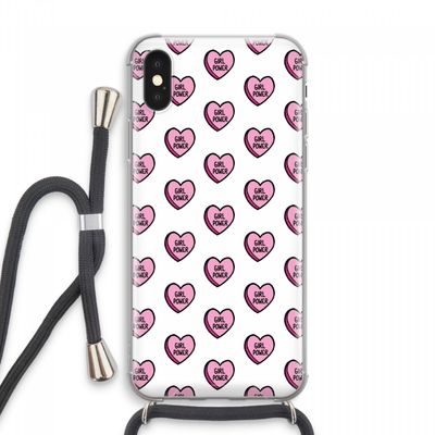 GIRL POWER: iPhone XS Max Transparant Hoesje met koord