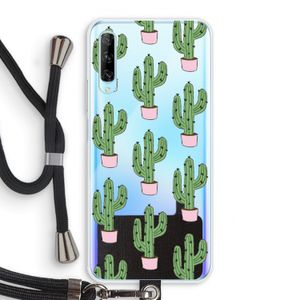 Cactus Lover: Huawei P Smart Pro Transparant Hoesje met koord