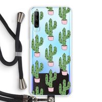 Cactus Lover: Huawei P Smart Pro Transparant Hoesje met koord