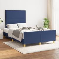 Bedframe zonder matras 120x200 cm stof blauw