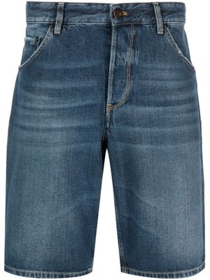 PT Torino short en jean à coupe droite - Bleu