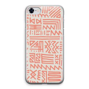Marrakech Pink: iPhone 8 Transparant Hoesje