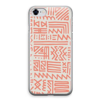 Marrakech Pink: iPhone 8 Transparant Hoesje