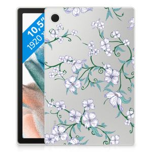 Samsung Galaxy Tab A8 2021/2022 Uniek Siliconen Hoesje Blossom White