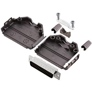 TRU COMPONENTS TCDPPK25BKHDP44K 7709000 D-sub male connectorset 180 ° Aantal polen: 44 Soldeerkelk 1 stuk(s)