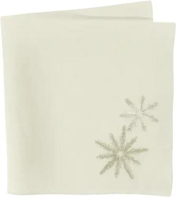 Sander Sander linnen servet Crystal 45x45 Offwhite