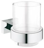 GROHE Essentials Cube glas met houder chroom 40755001 - thumbnail