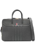 Thom Browne porte-documents à double compartiment - Gris