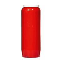 Grafkaars/gedenklicht - rood - 18 cm - Noveenkaars - Gedenkkaars - Graflicht