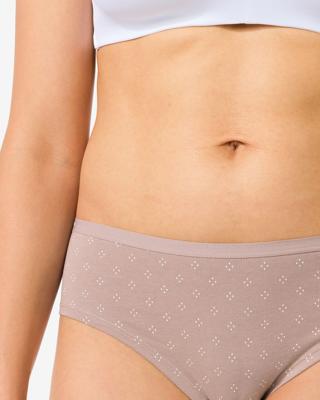 HEMA Dameshipster katoen - 2 stuks lichtbruin (lichtbruin)