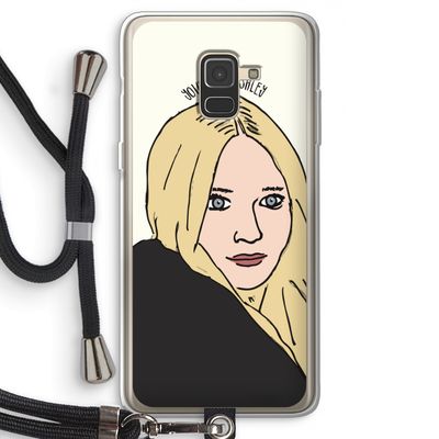 Ashley: Samsung Galaxy A8 (2018) Transparant Hoesje met koord