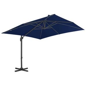 The Living Store Hangende Parasol - Azuurblauw - 300 x 300 x 258 cm