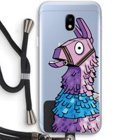 Lama: Samsung Galaxy J3 (2017) Transparant Hoesje met koord