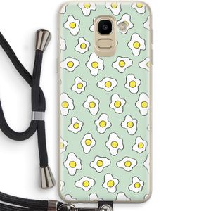 Spiegeleitjes: Samsung Galaxy J6 (2018) Transparant Hoesje met koord