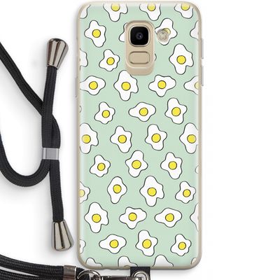 Spiegeleitjes: Samsung Galaxy J6 (2018) Transparant Hoesje met koord