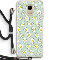 Spiegeleitjes: Samsung Galaxy J6 (2018) Transparant Hoesje met koord